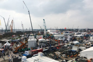 Gigantischer Ausblick auf eine gigantische Messe: Die bauma 2019