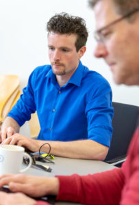 Wollen vor allem die SCM-Kollegen unterstützen: Florian und Walter aus dem OAM-Bereich