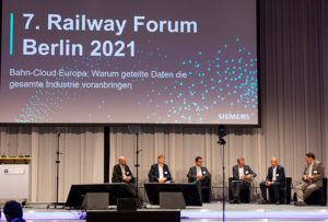 Hochkarätig besetztes Panel beim Railway Forum 2021 zum Thema Bahn-Cloud Europa und die Bedeutung geteilter Daten