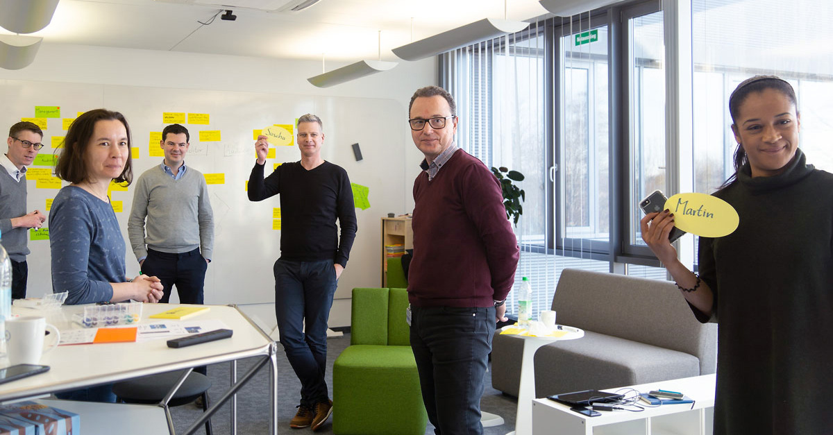 Gemeinsam kreativ: Der Design-Thinking-Workshop entwickelt aus der Kundenperspektive heraus einen völlig neuen Lösungsansatz