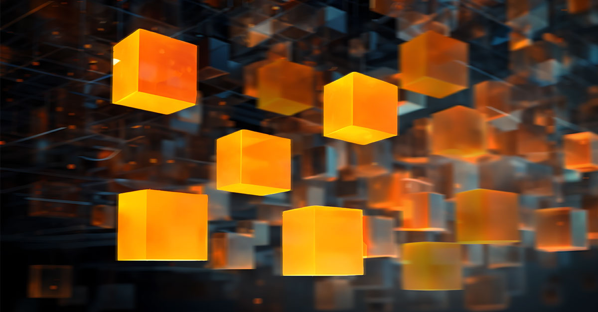 [Illustration mit 5 orangefarbenen Würfeln] Damit die digitale Transformation die gewünschten Ergebnisse und den versprochenen ROI bringt, ist ein strategischer Ansatz mit fünf Bausteinen erforderlich.